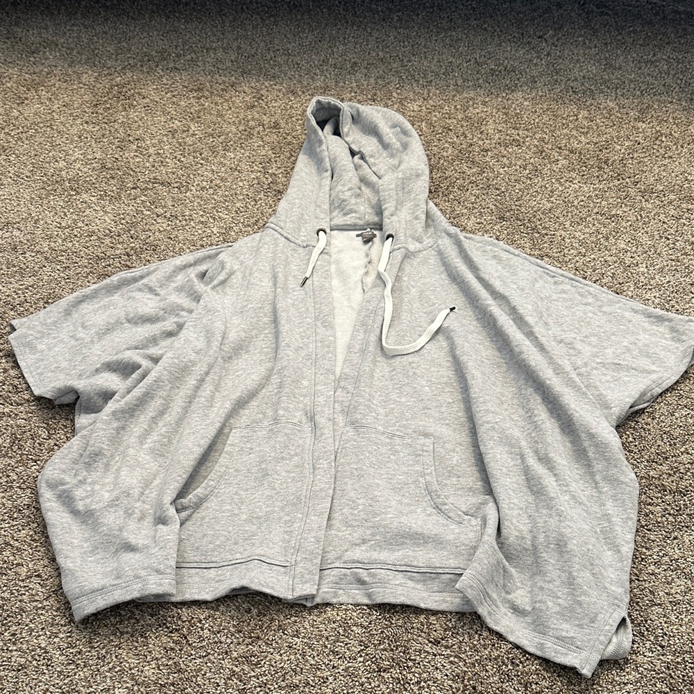 Gray Hooded Sweatshirt